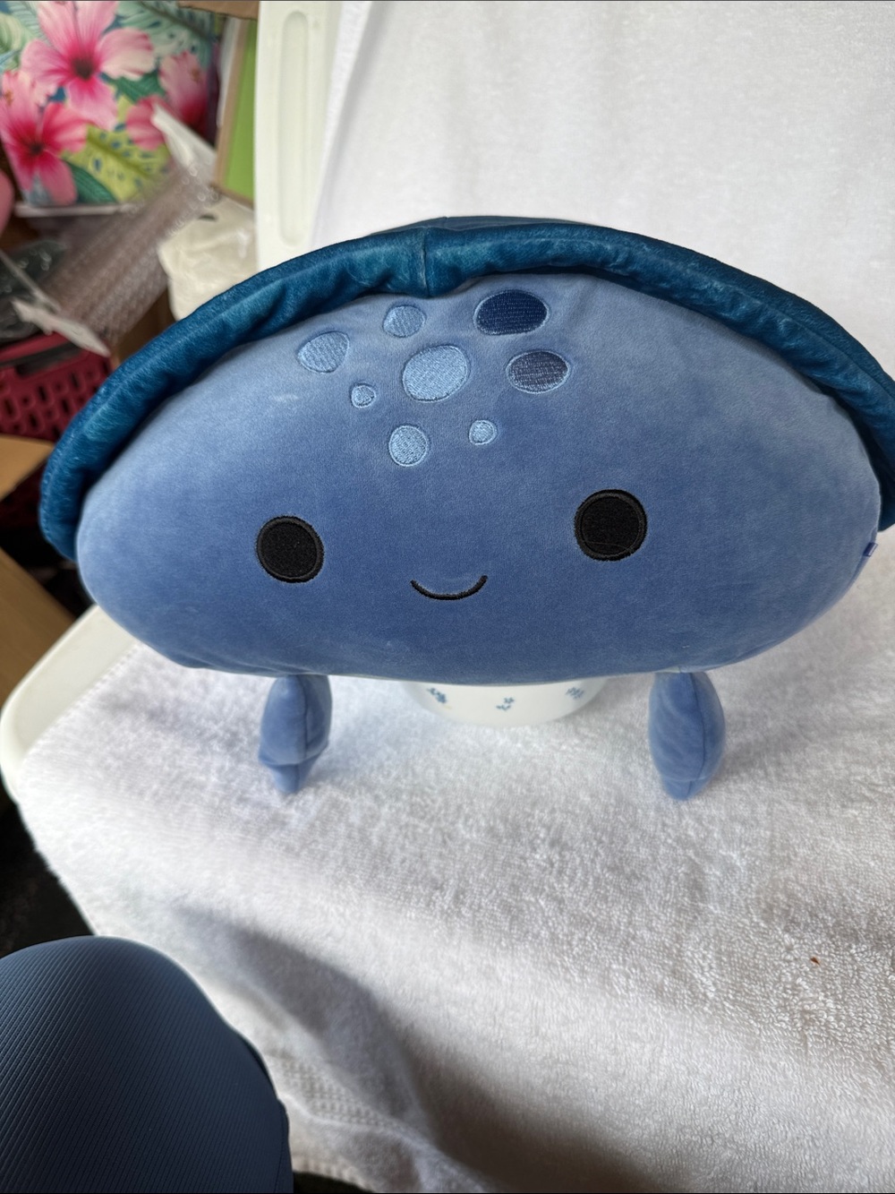 Squishmallows Stackable Truman Blue Leatherback Turtle Plushie
